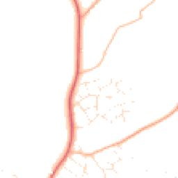 Daytime road noise heatmap for BH21 4EY