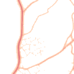 Daytime road noise heatmap for BH21 4FR
