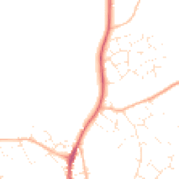 Daytime road noise heatmap for BH21 4FU