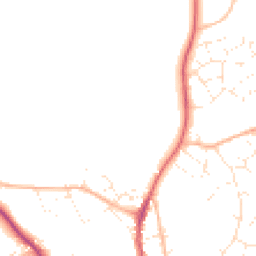 Daytime road noise heatmap for BH21 4GE