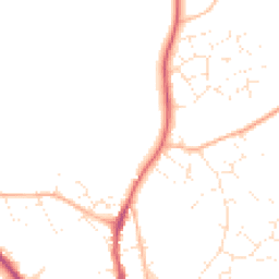 Daytime road noise heatmap for BH21 4GG