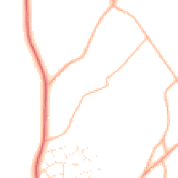 Daytime road noise heatmap for BH21 4HA