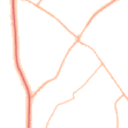 Daytime road noise heatmap for BH21 4HF
