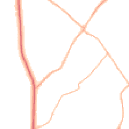 Daytime road noise heatmap for BH21 4HH