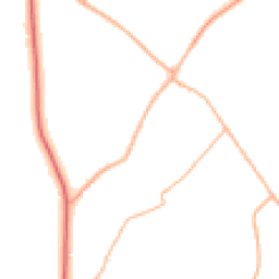 Daytime road noise heatmap for BH21 4HQ
