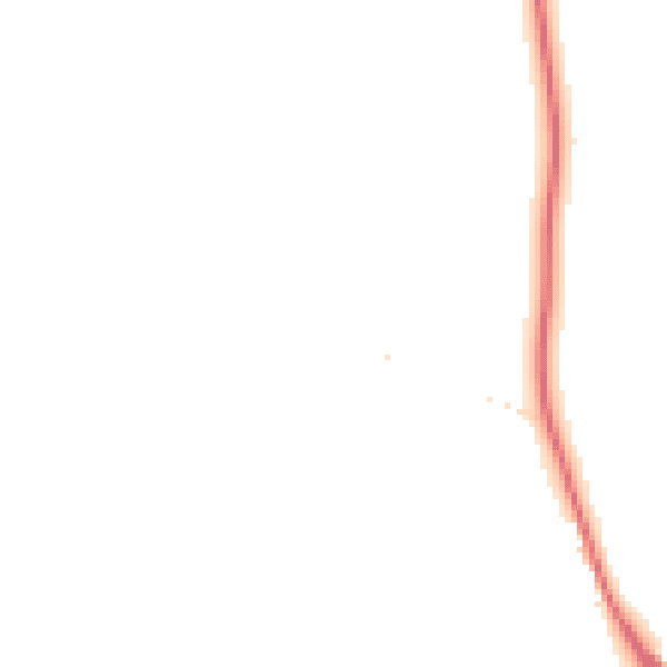 Daytime road noise heatmap for BH21 4JG