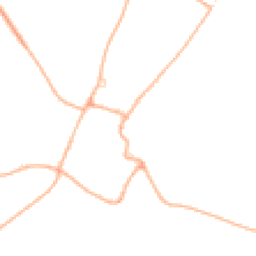 Daytime road noise heatmap for BH21 5AP