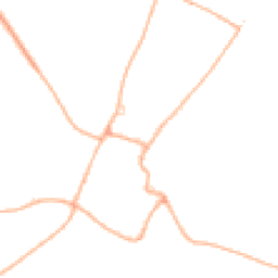 Daytime road noise heatmap for BH21 5AW