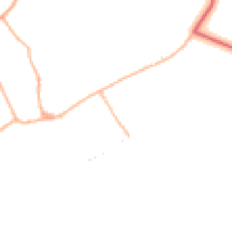 Daytime road noise heatmap for BH21 5ND