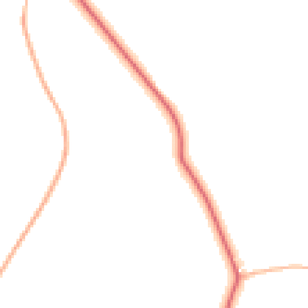 Daytime road noise heatmap for BH21 5PW