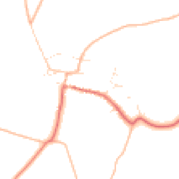 Daytime road noise heatmap for BH21 5PZ