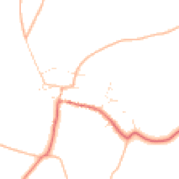 Daytime road noise heatmap for BH21 5QB