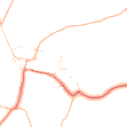 Daytime road noise heatmap for BH21 5QH