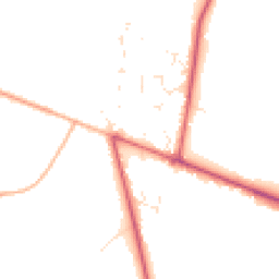 Daytime road noise heatmap for BH21 6QA