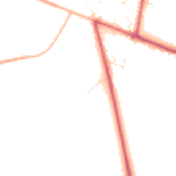 Daytime road noise heatmap for BH21 6QU