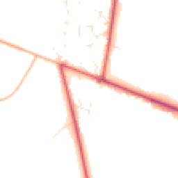 Daytime road noise heatmap for BH21 6RB