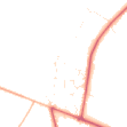 Daytime road noise heatmap for BH21 6RQ