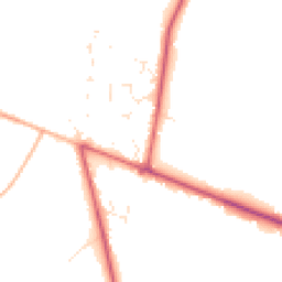 Daytime road noise heatmap for BH21 6SN