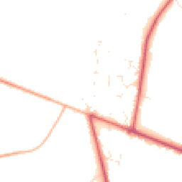 Daytime road noise heatmap for BH21 6YU