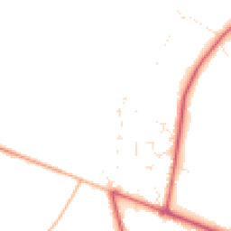 Daytime road noise heatmap for BH21 6YX