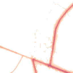 Daytime road noise heatmap for BH21 6YY