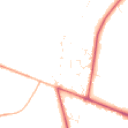 Daytime road noise heatmap for BH21 6YZ
