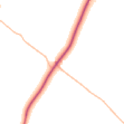 Daytime road noise heatmap for BH21 7HW