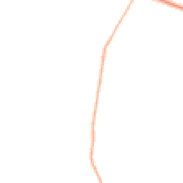 Daytime road noise heatmap for BH21 7JX