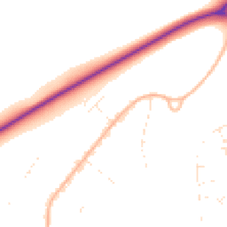 Daytime road noise heatmap for BH21 7RB