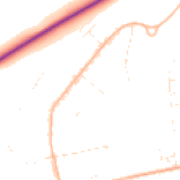 Daytime road noise heatmap for BH21 7RF