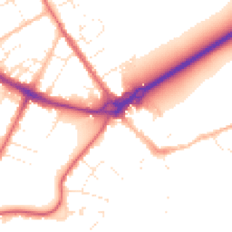 Daytime road noise heatmap for BH23 1AE