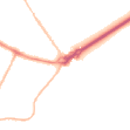 Night-time road noise heatmap for BH23 1AE