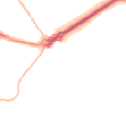 Night-time road noise heatmap for BH23 1AS