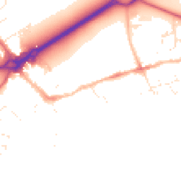 Daytime road noise heatmap for BH23 1BL