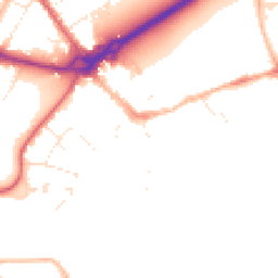 Daytime road noise heatmap for BH23 1BS