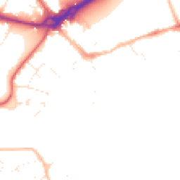 Daytime road noise heatmap for BH23 1BU