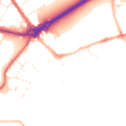 Daytime road noise heatmap for BH23 1BW