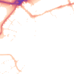 Daytime road noise heatmap for BH23 1BY