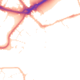 Daytime road noise heatmap for BH23 1DB