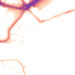 Daytime road noise heatmap for BH23 1DD