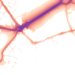 Daytime road noise heatmap for BH23 1DS