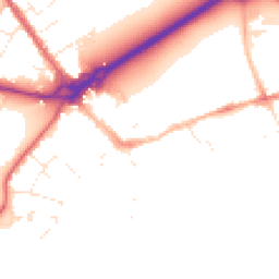 Daytime road noise heatmap for BH23 1DT