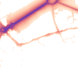 Daytime road noise heatmap for BH23 1DY