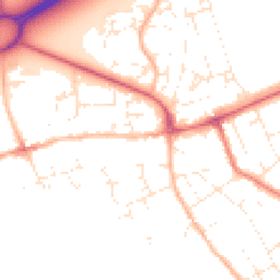 Daytime road noise heatmap for BH23 1EJ