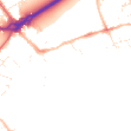 Daytime road noise heatmap for BH23 1EQ