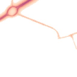 Night-time road noise heatmap for BH23 1ES