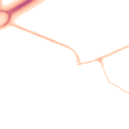 Night-time road noise heatmap for BH23 1EU