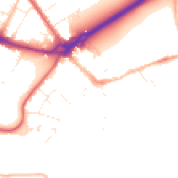 Daytime road noise heatmap for BH23 1FB