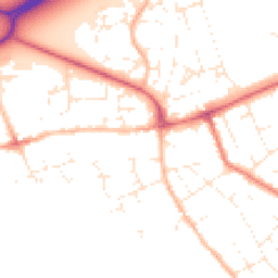 Daytime road noise heatmap for BH23 1FE