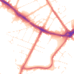 Daytime road noise heatmap for BH23 1FG